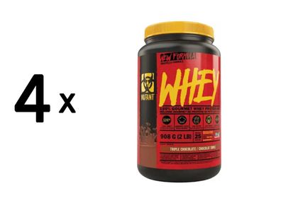 4 x Mutant Mutant Whey (2lbs) Triple Chocolate