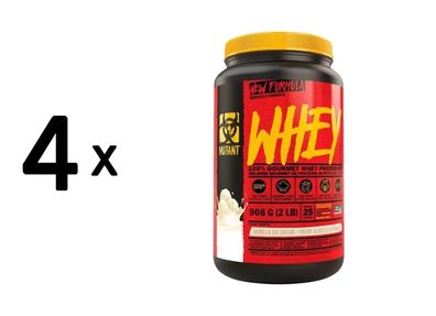 4 x Mutant Mutant Whey (2lbs) Vanilla Ice Cream