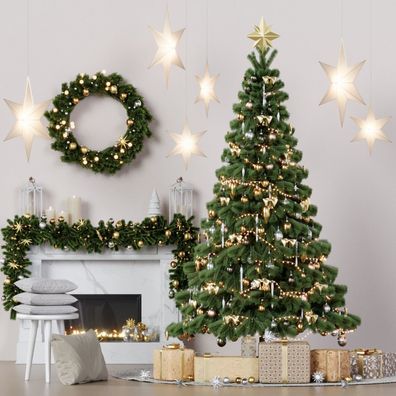 Künstlicher Weihnachtsbaum NK10 Tannenbaum mit Ständer 180 cm Christbaum Fichte 6074