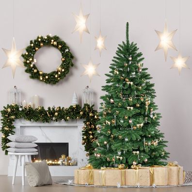 Künstlicher Weihnachtsbaum Tannenbaum Ständer Christbaum Fichte NK13 220 cm 6091