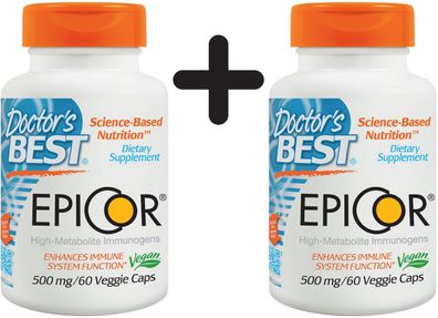 2 x Epicor, 500mg - 60 vcaps