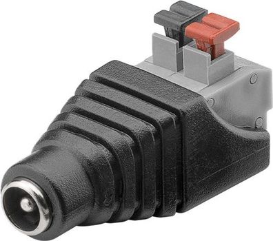 Goobay Terminal Block 2-pin > DC-Buchse (5.50 x 2.10 mm) - push-down Klemmbefestigung