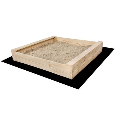 Sandkasten Sandbox zum Bemalen Kiefer Holz Sandkiste Garten Spielen 120x120cm 9888