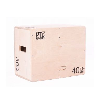 Plyobox Jump Box Holz Crossfit Fitness Training Sprungkasten 3 Höhen 50x40x30cm 9653