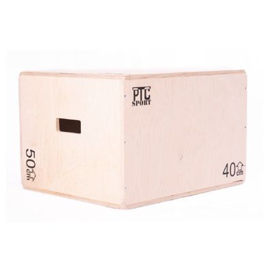 Plyobox Jump Box Holz Crossfit Fitness Training Sprungkasten 3 Höhen 60x50x40cm 9654