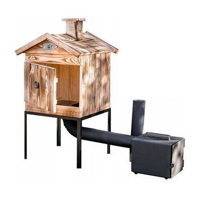 Räucherkammer Holz Imprägniert Räucherofen Räucherschrank Garten 50 x 50 x 70 cm 7542