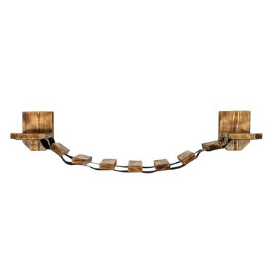 Hängebrücke für Katzen mit Regalen Kletterwand Katzenmöbel Leiter Geflammt 85cm 10296