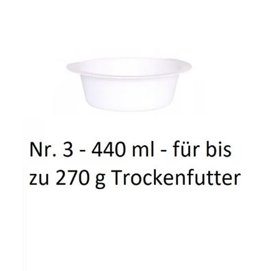 Napf Futternapf Fressnapf für Trockenfutterspender Futterautomat Tiere 440ml 10332