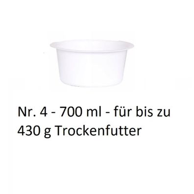 Napf Futternapf Fressnapf für Trockenfutterspender Futterautomat Tiere 700ml 10333