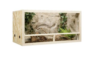 Terrarium Holzterrarium Holz Glas Belüftung Seitenbelüftung 120x60x60cm Drewstyl 6680