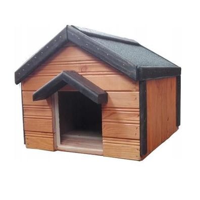 Katzenhaus outdoor 55x46 cm Katzenhütte Höhle draußen winterfest isoliert Holz 8645