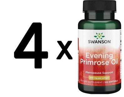 4 x EFAs, Evening Primrose Oil, 500mg - 100 softgels