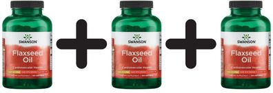 3 x EFAs, Flaxseed Oil, 1000mg - 100 softgels