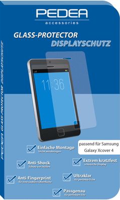 PEDEA Glas Displayschutz für Samsung Galaxy Xcover 4/4s