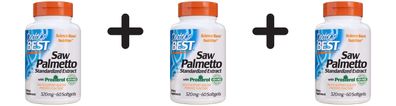 3 x Best Saw Palmetto, 320mg - 60 softgels