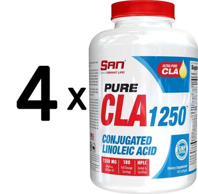 4 x Pure CLA 1250 - 180 softgels