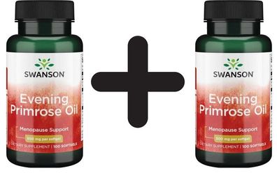 2 x EFAs, Evening Primrose Oil, 500mg - 100 softgels