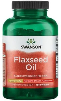 EFAs, Flaxseed Oil, 1000mg - 100 softgels