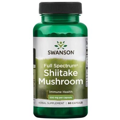 Shiitake Mushroom, 500mg - 60 caps