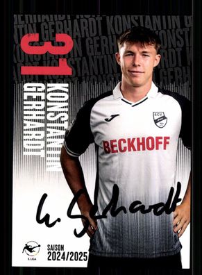 Konstantin Gerhardt Autogrammkarte SC Verl 2024-25 Original Signiert