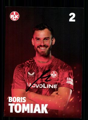 Boris Tomiak Autogrammkarte 1 FC Kaiserslautern 2024-25 Original Signiert