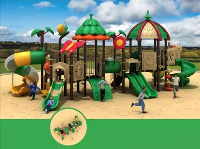 Dschungel Typ Spielplatz Kinder Spielturm Mit Rutsche Kletter Spielhaus