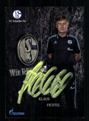 Klaus Fichtel FC Schalke 04 Traditionsmannschaft 2014-15 Original Signiert