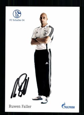 Ruwen Faller Autogrammkarte FC Schalke 04 2012-13 Original Signiert