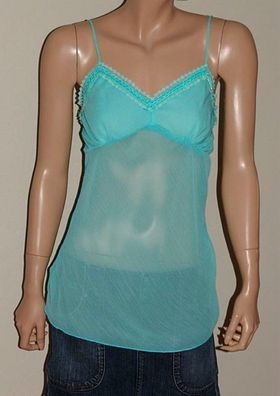 SeXy Miss Damen Girly Babydoll Spaghetti Träger Top L 38 XL 40 XXL 42