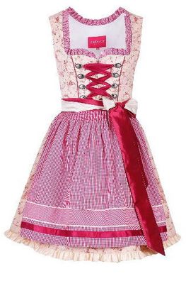 Krüger Dirndl Honey 50er Länge rose creme