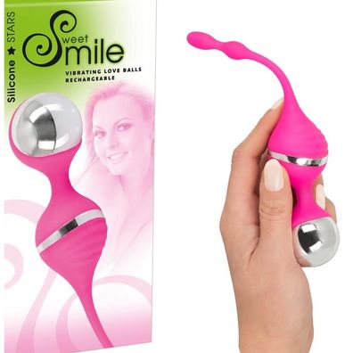 SweetSmile Vibro-Liebeskugeln 10 Vibrations-Modi loveballs Damen 18cm " T76"