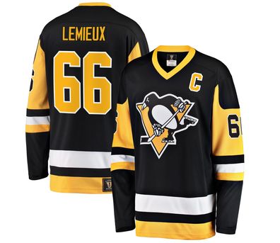 Trikot Fanatics Breakaway Vintage NHL Pittsburgh Penguins Home Mario Lemieux