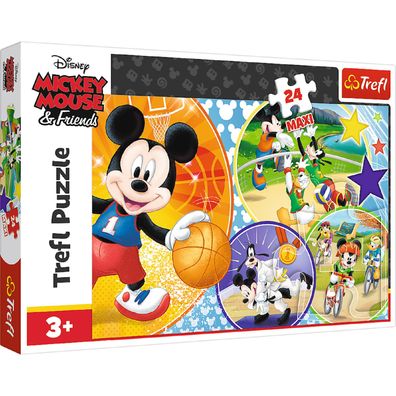 Disney Mickey Muas Puzzle Time for Playing Sports 24 Maxi Teile Kinderpuzzle