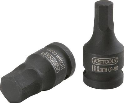 KS Tools 911.0983 1/2 Kraft-Bit-Stecknuss Innensechskant, kurz, 7 mm