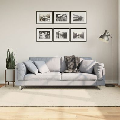 vidaXL Teppich ISTAN Hochflor Glänzend Creme 160x230 cm