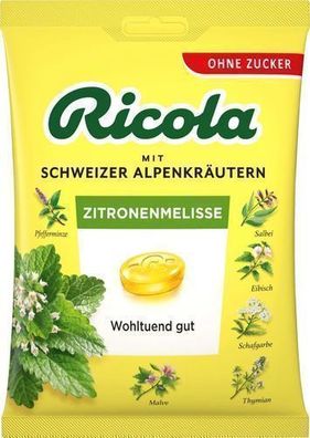 Ricola Alpenkräuter Bonbons mit Zitronenmelisse, zuckerfrei 75 g