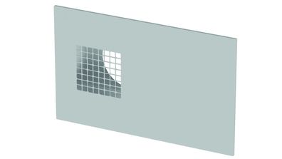 Kombi-Außenwandgitter ComfoEdge Dupla DN160, Außenluft rechts, Edelstahloptik von Zeh