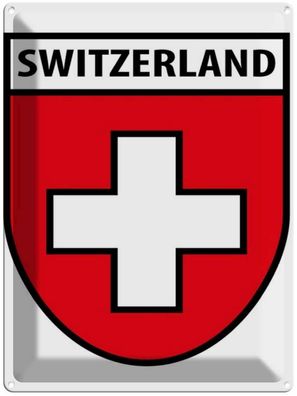 vianmo Blechschild 30x40cm Schweiz Fahne Flagge