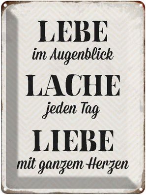 vianmo Blechschild 30x40cm Lebe Lache Jeden Tag Liebe Deko Geschenk