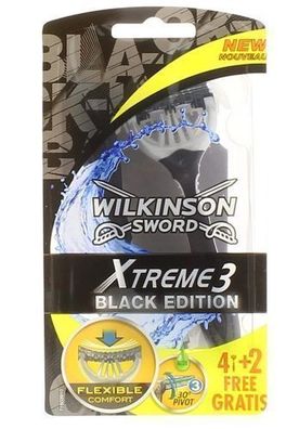 R G & Wilkinson Extreme Activ 3 Rasierset 4 + 2 Stück