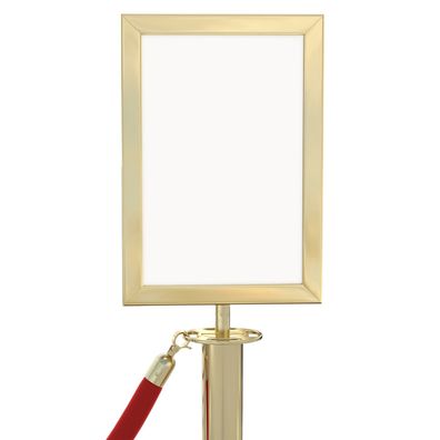 2er-Set ROYAL | Infotafel | Gold | A4 | für Taupfosten | Schilder Halter Schild Pers