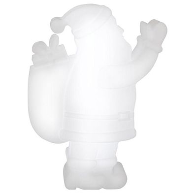 Deko Weihnachtsmann 78 cm mit LED-RGB Farbwechsler mit 15 Farben per Fernbedienung,