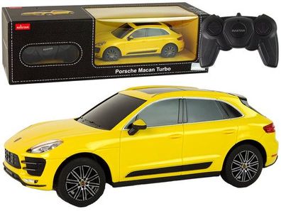 Auto R/C Porsche Macan Turbo 1:24 Rastar Gelb