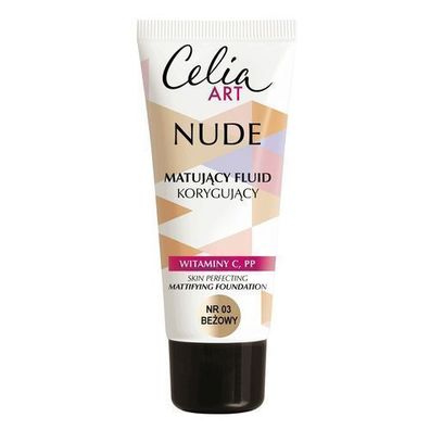 Celia Kunst Nude Mattierende Korrekturfléssigfoundation 03 Beige, 30ml