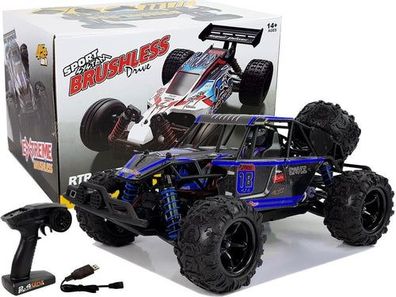 Ferngesteuerter Off-Road Buggy 1:18 Blau ENOZE 9303E 45 km/h