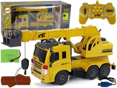 Ferngesteuerter Truck 1:20 Lift Crane Pilot 2.4G Sound Lights