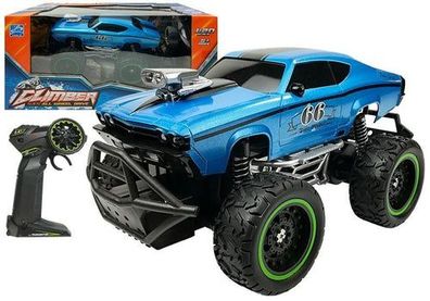 Ferngesteuertes Auto Offroad R / C Blue High Wheels