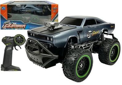 Ferngesteuertes Auto Offroad R/C blaue hohe Räder