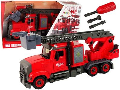 Feuerwehrauto Feuerwehr zum Abschrauben von Zubehör Rot