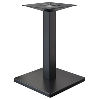 MADRID | Bistro Tischgestell | Schwarz | Höhe: 72 cm | Säule: 8 x 8 cm | Fuß: 45 x 4